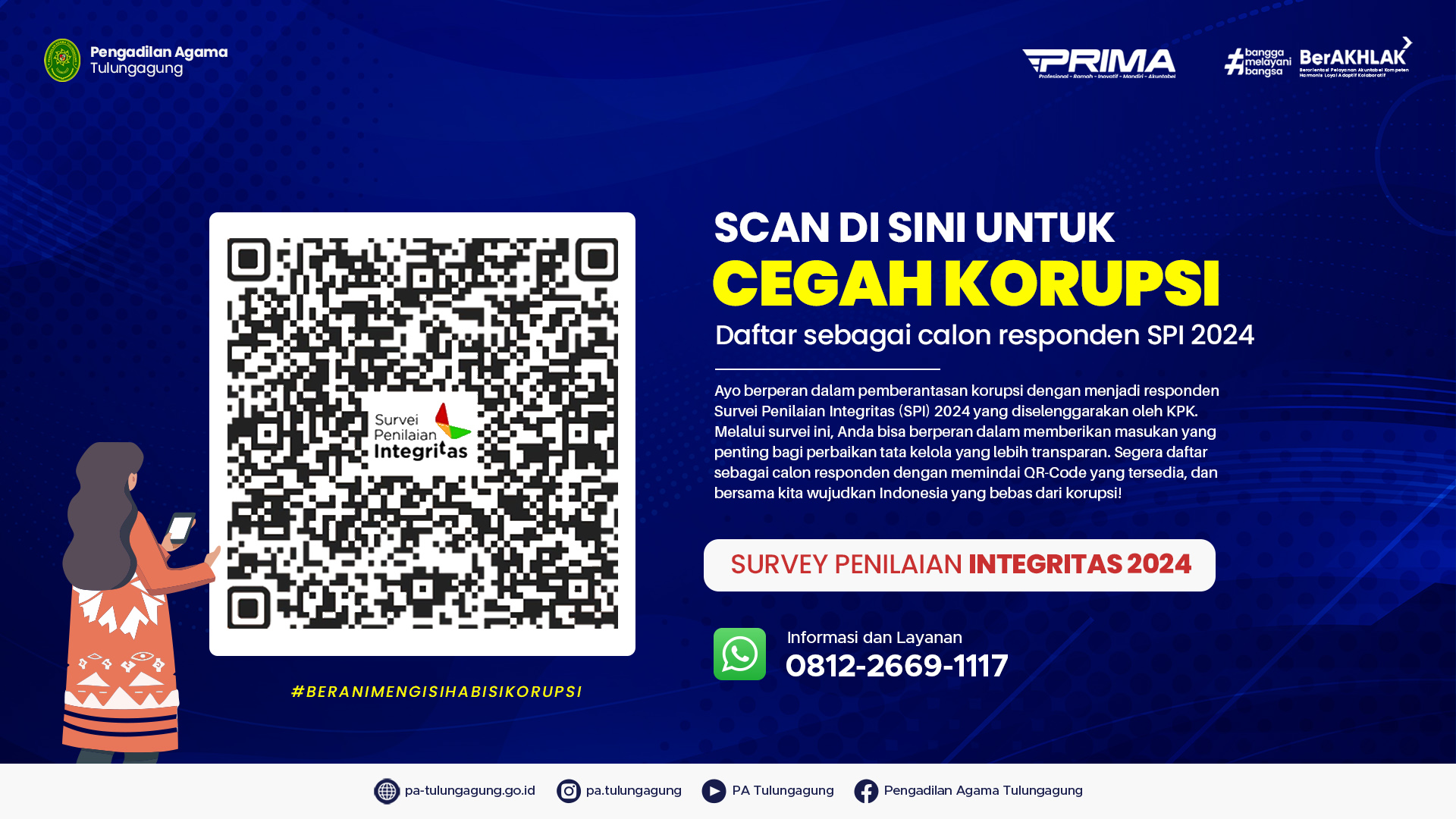 Cegah Korupsi | Scan Barcode Survei Penilaian Integritas (SPI) 2024